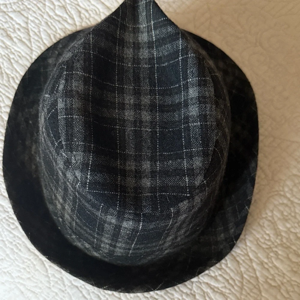 Weatherproof Black Plaid Hat
